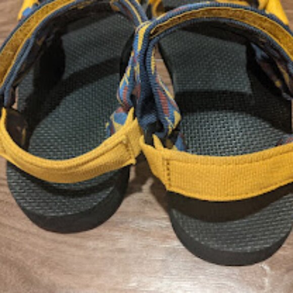 Teva - Universal Sandals Strappy 1003987 | Size 7 | Chestnut Multi Yellow & Blue - Picture 2 of 12